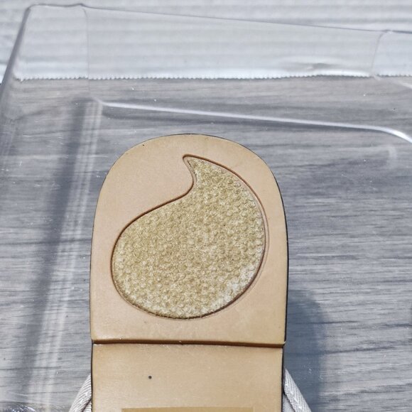 Xhilaration Shayla flats women's size 7M SilverSatin Mule Cushioned Insoles NWT - Picture 12 of 12